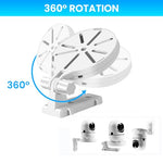 ZORBES® Security Camera Wall Mount Adjustable Stand with Cable Storage No Drill Bracket Dome L-Shaped for CCTV Baby Monitor IP Webcam Indoor Outdoor 2PCS