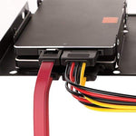 Verilux SSD/HDD Mounting Kit for 2.5 to 3.5 Inch Drives with Dual Bracket Frame and SATA Cables