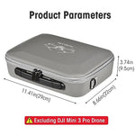 ZORBES® Carrying Case for DJI Mini 3 Pro with Shoulder Strap Hard Storage Bag Travel for Accessories Not Included DJI Mini 3 Pro 2PCS