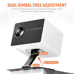 ZORBES® Desktop Projector Holder Stand Adjustable Wall Mount Bracket Carbon Steel Metal Universal Desk for Projectors 2 PCS