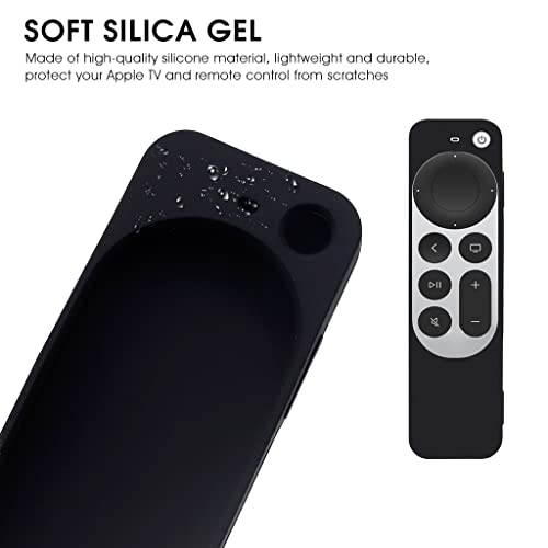 ZORBES® for Apple TV 4K Remote Cover, Silicon Protective Case for Apple TV 4K 2021 and Siri Remote 6th Generation, Anti-Scratch & Anti-Fallen Remote Case Cover for Apple TV