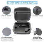 ZORBES® Storage Nylon Bag Osmo Mobile 6 Hard Shell Portable Carrying Case with Shoulder Belt Accessories Travel Grey 2PCS