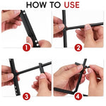 ZORBES® GPU Support Bracket, Adjustable Graphics Card Holder with Base, Vertical Pole, and Level, Anti-Sag Aluminum Alloy Mount with Screws for Heavy GPUs