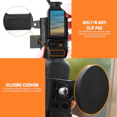 ZORBES® Magnetic Mount for DJI OSMO Pocket 3 Multipurpose Holder with Detachable Strong Magnet Adjustable Angle Accessories 2PCS
