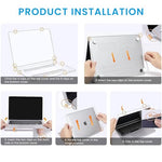 ZORBES® Laptop Cover 13.3 Inch for MacBook Air M1 A2337 A2179 A1932 Case Compatible with Apple 2020 2019 2018 Release Waterproof Clear Plastic Hard Shell Protector 3 PCS