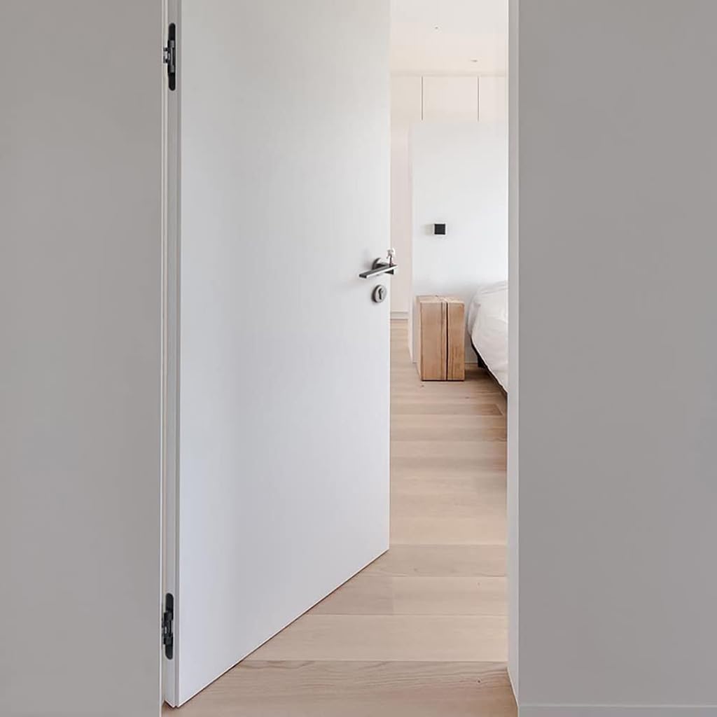 Serplex® 2Pcs Hidden Door Hinges for 25mm Thickness Door, Invisible Quiet Cabinet Hinges, Heavy-Duty Alloy Steel Concealed Hinges for Large Doors, Supports 20KG, 0.59'' Leaf Width, 2.75" Leaf Hight