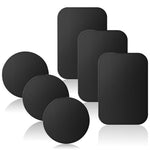 ZORBES® 6Pcs Metal Plates for Wireless Charging, Thin Metal Plates for Magnetic Phone Mounts, 3.5cm Dia Round & 4x5.8cm Rectangle Metal Plates for Magnetic Phone Mount Car Phone Holder
