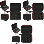 Verilux® Black Carrying Case for DJI Osmo Pocket 3 Camera Storage Bag with Hand Strap Travel Accessories Polyurethane 3PCS