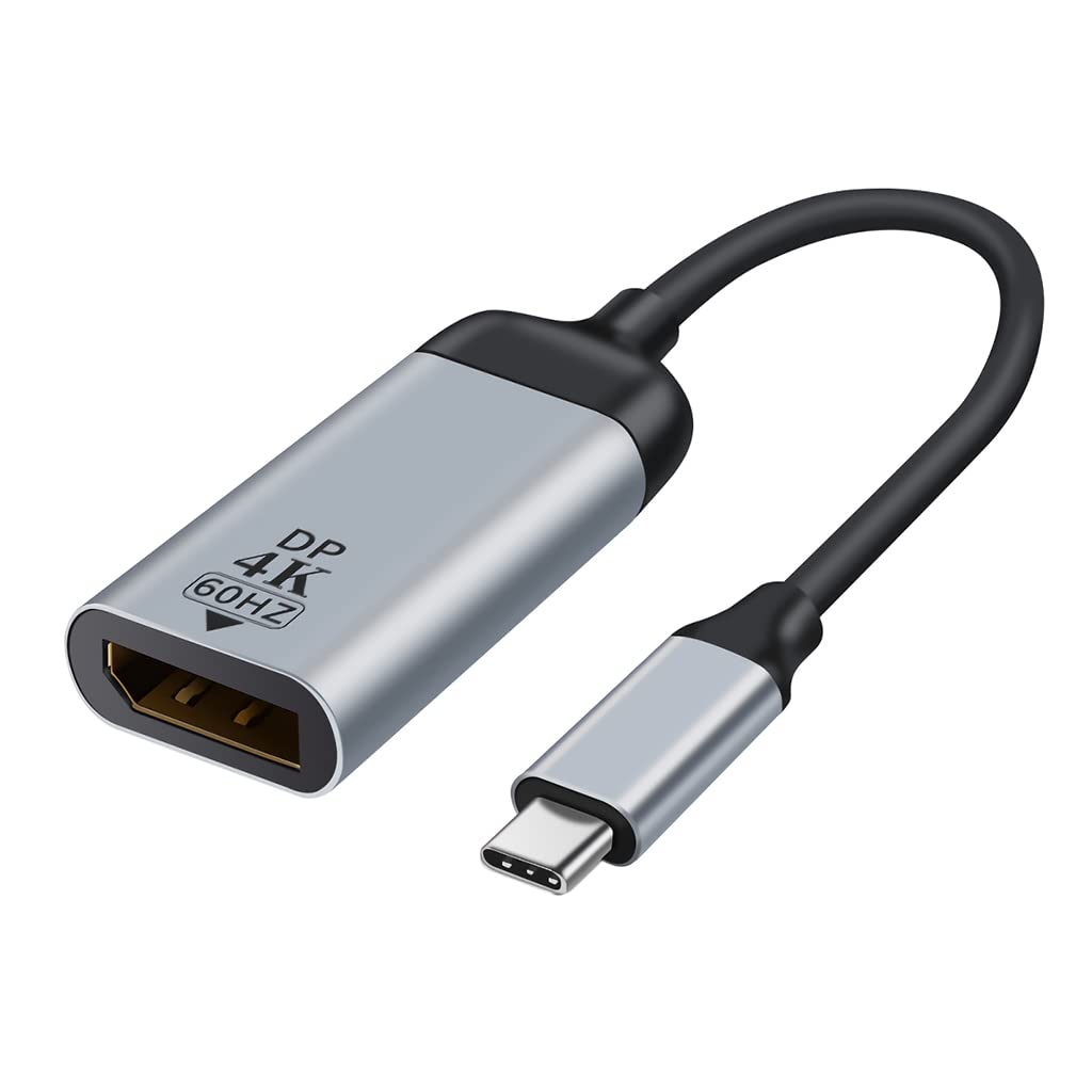 ZORBES® USB C to DisplayPort Adapter 4K@60Hz, Aluminum Portable USB C Adapter, for MacBook Pro, MacBook Air, iPad Pro, XPS 15/13, Spectre, Surface, and More