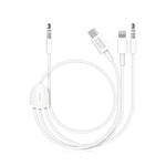 Verilux Audio Aux Cable for Phones and Speakers with 16.4 ft Length and Braided Cord | 24K Gold‑Plated Connectors