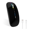 Verilux® Wireless Mouse Upgrade Three Modes 2.4G & Bluetooth 3.0 & Bluetooth 5.1 Wireless Fashion Ultra Slim Silent Mouse Game Mouse with Adjustable DPI for iPad, Laptop, PC, Mac, Windows, Black