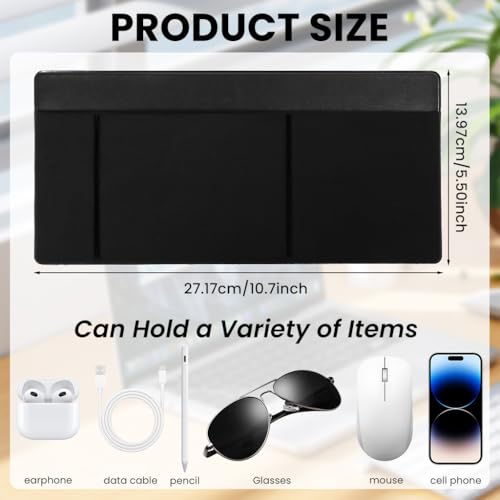 ZORBES® 3-Pocket Organizer, Mouse Holder for Laptop Stick o