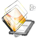 Zeitel® 2 Pack Tempered Glass Screen Guards for iPhone 16 Pro with 1 Camera Lens Protectors & Installation Frame | Full Coverage, 9H Military Grade, HD Clarity, Anti Scratch, Anti Fingerprint