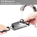 ZORBES® Stainless Steel Rasp Callus Filer Blade Foot Care Scraper Easy Use Clean File for Wet Dry Feet Pack of 1 Black 3PCS