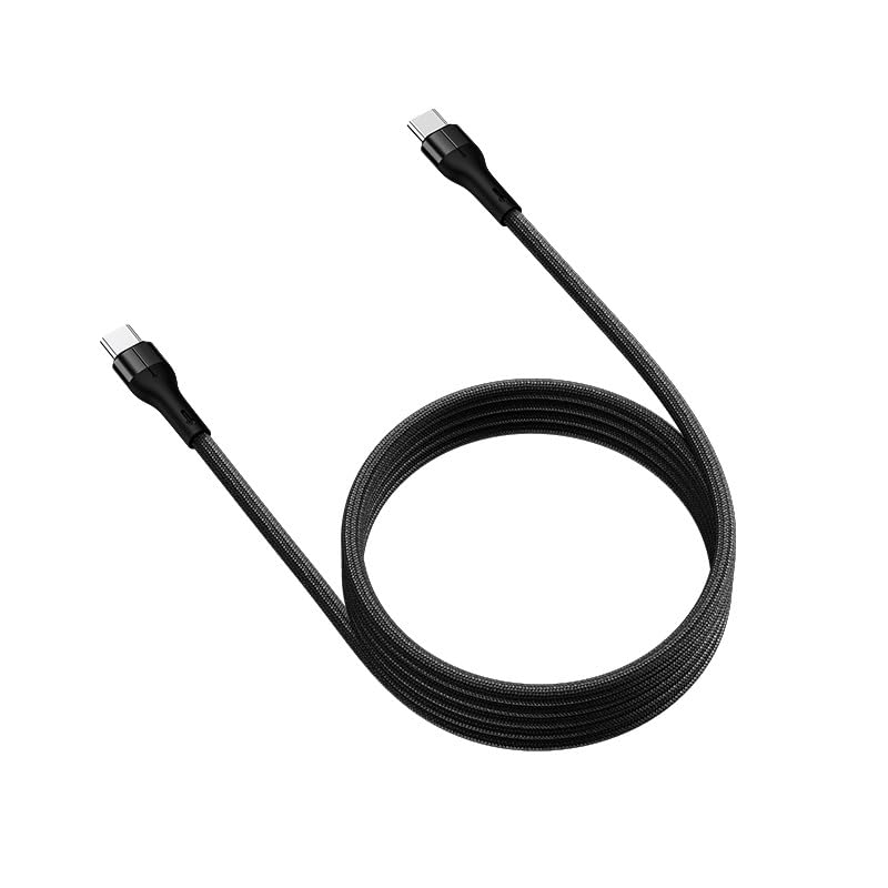 Verilux® PD 60W Mag-netic Type C To Type C Cable Fast Charging 4.92Ft/1.5M, 480Mbps Usb C To Usb C Cable Data Sync Nylon Braided for iPhone 16/16 Plus/16 Pro/16 Pro Max/15, Galaxy S24/S23, MacBook