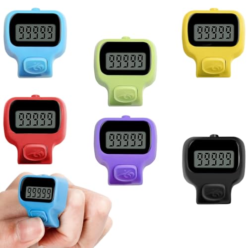 ZORBES® 6-Color Mini Digital Tally Counter for Spiritual Practices, Mantras & Chants, Finger-Wearable Prayer Counter, Button Control, Resettable, Multipurpose, Counts up to 99, 999