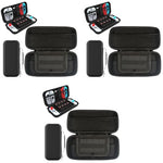 ZORBES® Carrying Case for Switch Gamepad, Organizer Bag for Switch/Switch OLED with 8 Games, Anti-Scratch EVA Storage Bag for Switch Carrying Case Accessories Bag 3 PCS