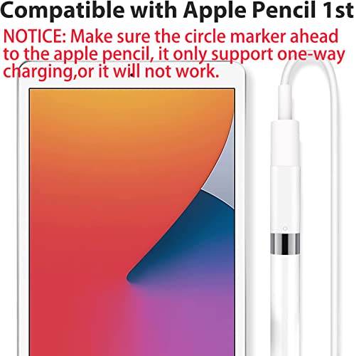 ZORBES® Charger Adapter for Apple Pencil 1st Gen, Female to Female Charging Connector for iPad Pen 1st Gen, Charging Adapter for Apple Pencil 1st Gen, Only 1 Adapter Included