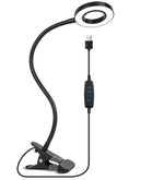 Verilux® LED Desk Lamp Clip Light, 10 Dimmable Brightness 3 Light Modes Reading Light, Study Lamp USB Desk Lamp for Reading, Painting, Studying