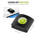 ZORBES® 4PCS Camera Flashlight Hot Shoe Cover with Bubble Spirit Level Protector Cap for Canon Nikon Panasonic Fujifilm Olympus Pentax Sigma DSLR SLR Evil Camera