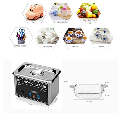 Mini Ultrasonic Cleaner Machine 42KHz 0.8L