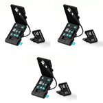 Verilux® USB C Micro SD Memory Card Reader with 8 Slots TF Flip Up Lid Design Storage Case with USB A Adapter Universal for Phone Laptop PC 3PCS