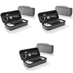 ZORBES® Carrying Case for Rog Ally and Accessories Portable Handbag EVA Organizer with Handle Waterproof Protective Storage Bag Travel Console 3 PCS