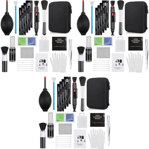 ZORBES® Professional 14-in-1 Camera Cleaning Kit, Camera Cleaning Travel Kit for DSLR Camera Canon Sony Nikon, Ideal for Cleaning Lenses, Cameras, Filters, Displays, Monitors, Game Consoles, Keyboard