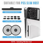 ZORBES® 13 in 1 Dust Plug Kit for PS5 Slim Console, PS5 Slim Silicone Dust Plugs, Protector Antidust Cover, Optical Drive Version Digital Version Console Dust-Proof Net for PS5 Slim Game Console