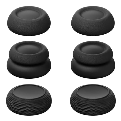 ZORBES® 3 Pairs Thumb Grips for PlayStation Portal 3 Types Ultra Slim Silicone Snug Fit Joystick Thumb Grips Protectors Analog Sticks Caps Improved Controll Gaming Accessories for Stream PS5