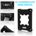 ZORBES® Aluminum Integrated CPU Holder for AMD AM5 ASF CPU Anti-Bending Contact Frame with 4Pcs Screws & 1x Screwdriver, 69x53x5mm