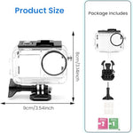 ZORBES® Waterproof Case for DJI Action 5PRO/4/3 with Anti-Fog Underwater Housing Shell Cage Supports 50M/164FT Deep Diving Scuba Snorkeling Swimming with Quick Release Screw, Camera Accessories
