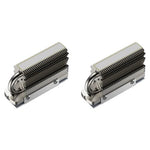 ZORBES® M.2 2280 SSD Heatsink for Hard Disk Aluminum Heat Sink for PC Thermal Silicone Pad Included Contains Heat Pipe Double-Sided Only for Single Sided 2280 Modules 2PCS