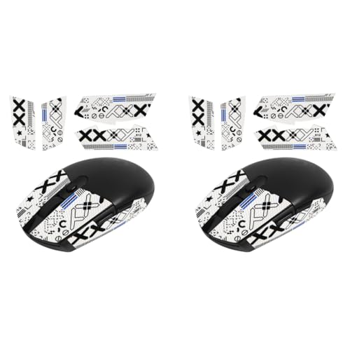 Verilux® Mouse Grip Tape for Logitech G102 G304 Gaming Mouse Skin Pre-Cut Self-Adhesive Fashion Sweat-Proof (Mouse Not Included) 2 PCS