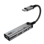 Verilux® 3-in-1 Type C to 3.5 mm Connector, PD 60W Type C Adapter Fast Charging and 32bit/384KHz Lossless High-Resolution Audio for iPhone 17/17 Pro/17 Pro Max/16/15, Galaxy S26/S25/S24/S23, iPad