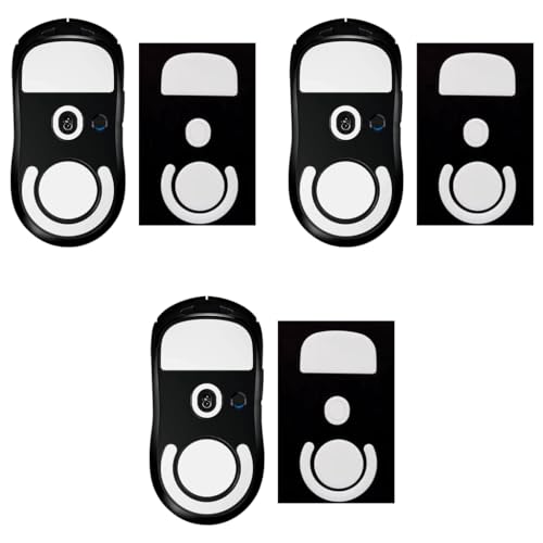 Verilux® Mouse Feet Skates for Logitech G Pro X Superlight Gaming Mouse Rounded Curved Edges Replacement 0.7mm Smooth PTFE 3PCS is NOT Included