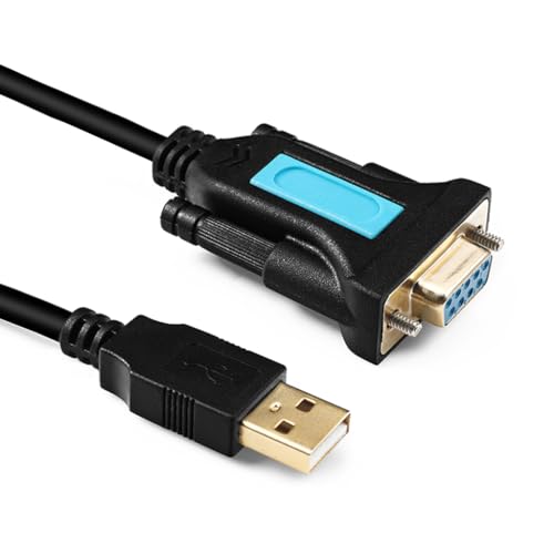 ZORBES® USB to RS232 Adapter Cable for Printer 6.6Ft USB to RS232 Connection Cable Universal USB to RS232 Cable for Laptop, Desktop, Printer, Cash Registers