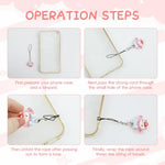 ZORBES® 4Pcs Mobile Phone Charms, Sanrio Keychain - Hello Kitty Keychain & Melody Lanyard for Phone & Pat Dog & Frog Charms for Phone Case, Kawaii Phone Charms Aesthetic Cute Phone Accessories