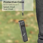 ZORBES® Storage Case for DJI Osmo Pocket 3 Snug-Fit Protective Shell Waterproof Anti-scratch Hard Shell with 2 In 1 Neck Strap Protective Storage Case for Osmo Pocket 3 Camera