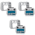 ZORBES® Silicone Case for DJI Air 3 RC 2 Remote Controller Protective Cover Sleeve Anti-slip Mini 4 Pro Accessories Only 3 PCS