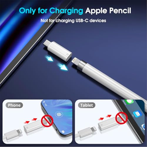 To Charge Apple Pencil Adapter ZORBES® USB C To Pencil Adapter For