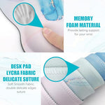 ZORBES® Set of 4Pcs Gaming Mouse Pad Wrist Support Set, Including Desk Pad, Mouse with Wrist Rest Keyboard Rest Coaster Ergonomic Non-Slip Gaming Desk Mat for Home Office