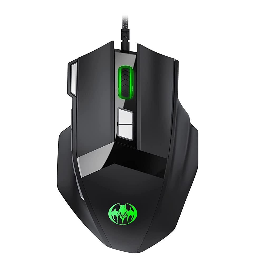 ZORBES® Wired USB 2.4G Optical Mouse with 6 Adjustable DPI Adjustable Additional Weight Gaming Mice LED Backlit