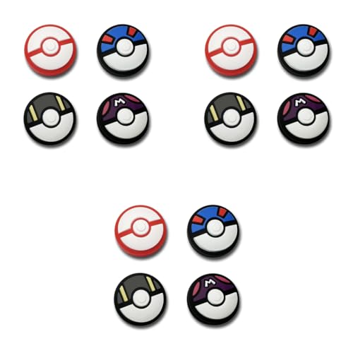 ZORBES® 12PCS Silicone Joycon Thumb Grip Caps Creative Ball Design Joy-Con Thumb Grip Cap Suitable Controllers of Switch OLED Lite