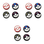 ZORBES® 12PCS Silicone Joycon Thumb Grip Caps Creative Ball Design Joy-Con Thumb Grip Cap Suitable Controllers of Switch OLED Lite