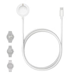 ZORBES® Compatible with Fossil Gen 6/5/ 4, Smart Watch Wireless Charging Dock 3.3ft Type C Charging Cable PD Magnetic Dual Pin Charging Dock