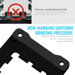 ZORBES® Aluminum Integrated CPU Holder for AMD AM5 ASF CPU Anti-Bending Contact Frame with 4Pcs Screws & 1x Screwdriver, 69x53x5mm