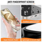 Zeitel® 2 Pack Tempered Glass Screen Guards for iPhone 16 Pro with 1 Camera Lens Protectors & Installation Frame | Full Coverage, 9H Military Grade, HD Clarity, Anti Scratch, Anti Fingerprint