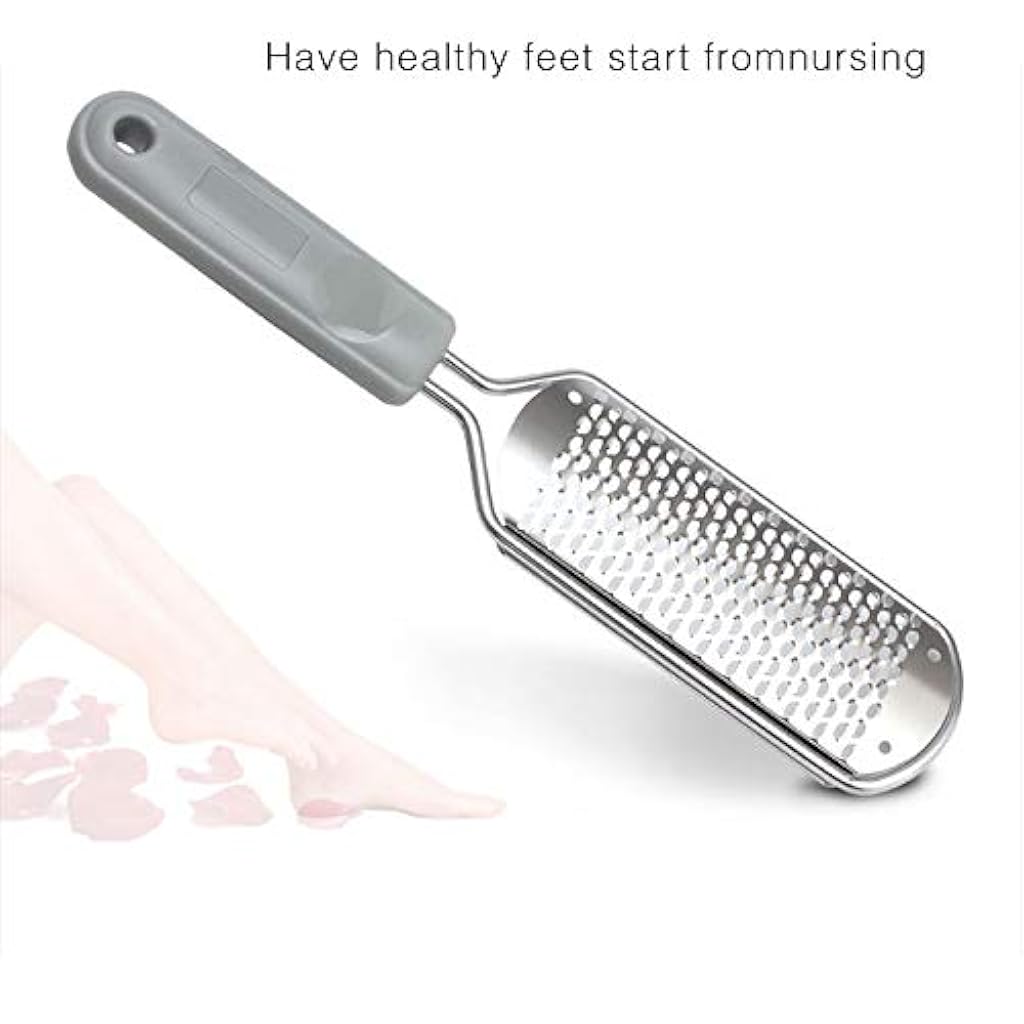 ZORBES® Stainless Steel Rasp Callus File Blade Foot Care, Easy Use and Clean, Callus File for Wet and Dry Feet (Pack of 1, Black)