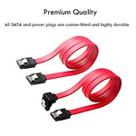 ZORBES® Hard Disk Mounting Bracket - SSD/HDD 2.5 to 3.5 Inch Internal Hard Disk Mounting Kit (SATA Data Cables and Power Splitter Cables are Included